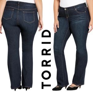Torrid 20R Relaxed Boot Jeans, Dark Wash